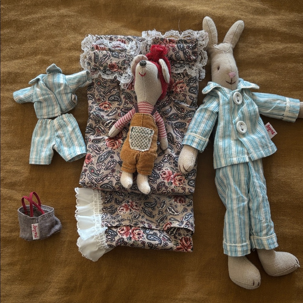 Maileg mouse and bunny